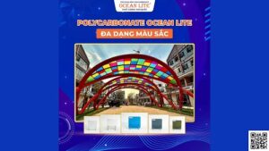 Bừng sáng không gian với tấm nhựa kính OceanLite đa dạng màu sắc.