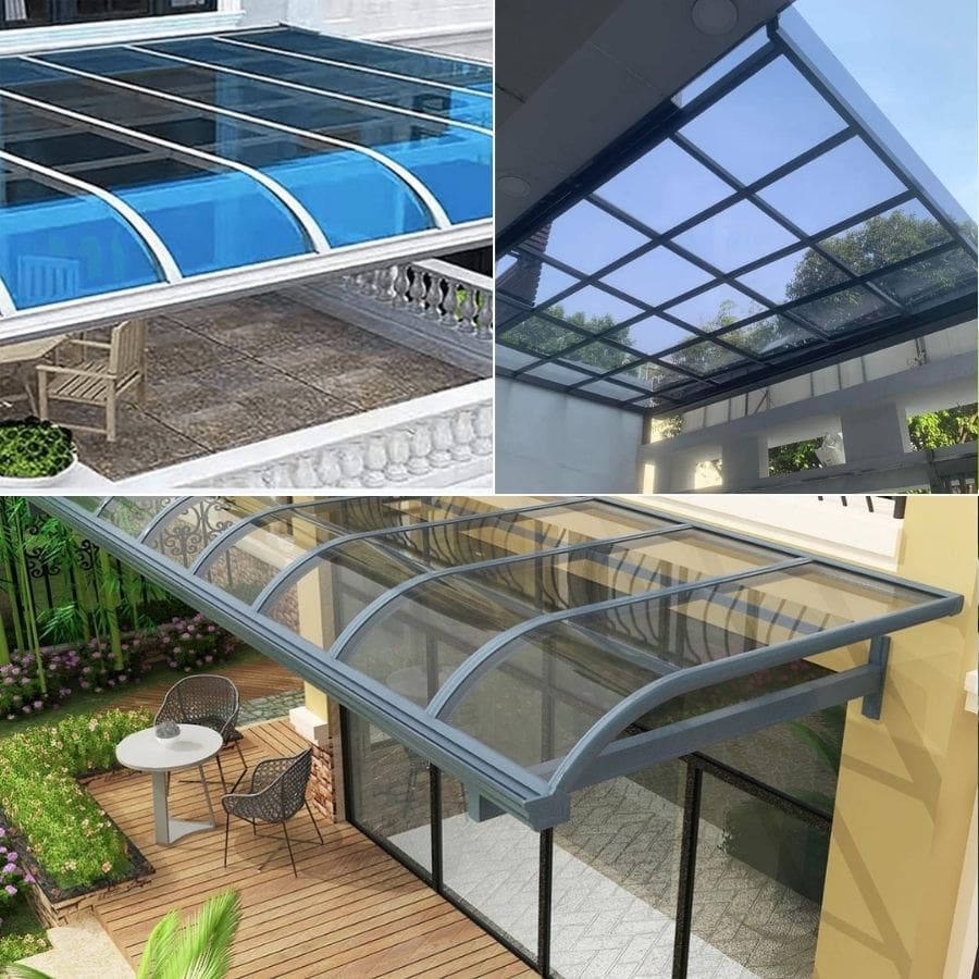 Có nên dùng tấm lợp polycarbonate thông minh thay kính cường lực?