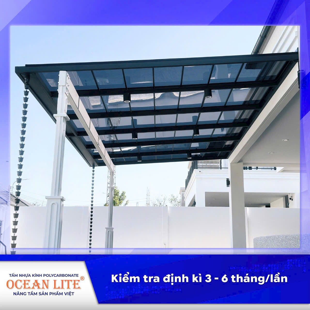 Kiểm tra định kì tấm nhựa polycarbonate