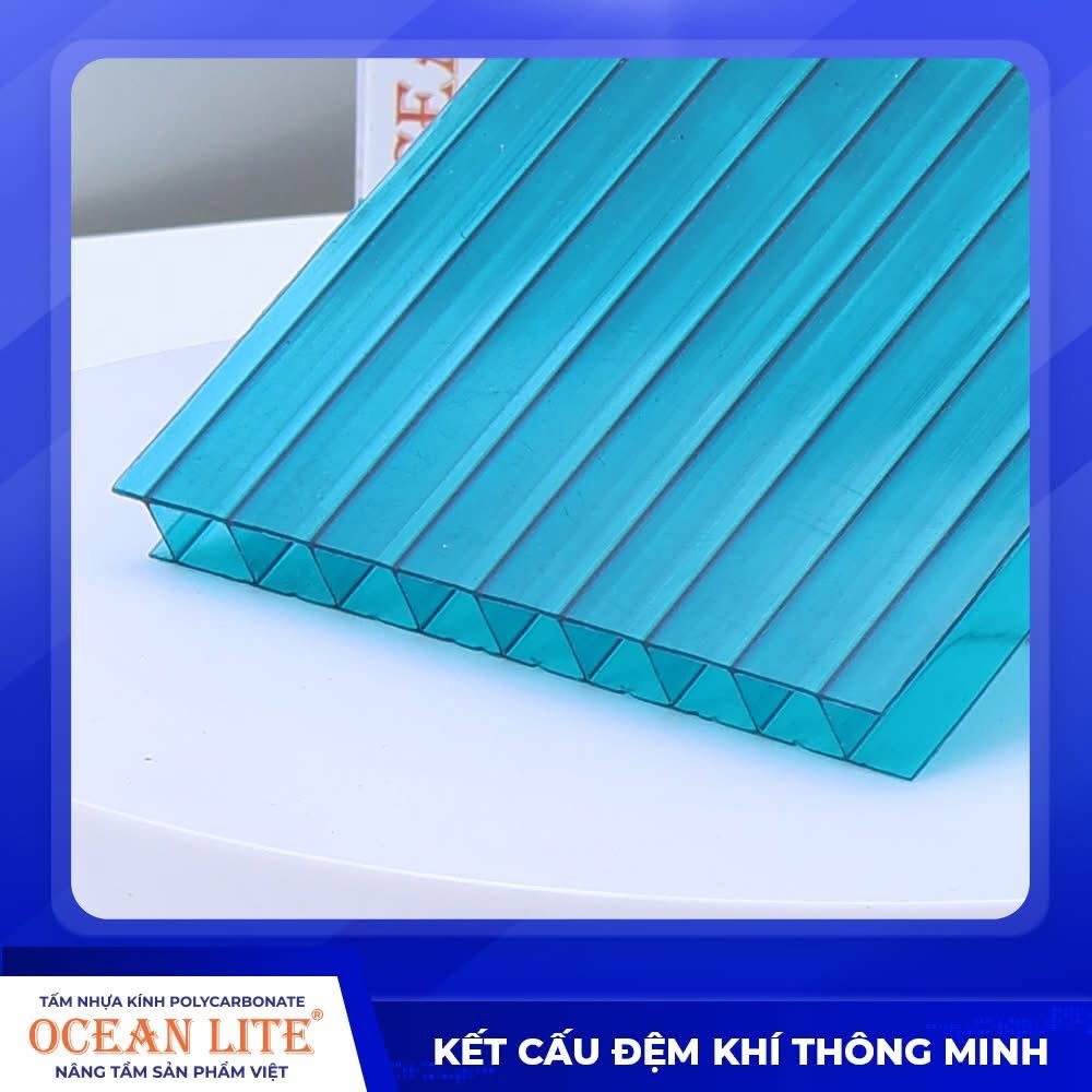 Kết cấu đệm khí cách nhiệt thông minh của tấm nhựa polycarbonate rỗng