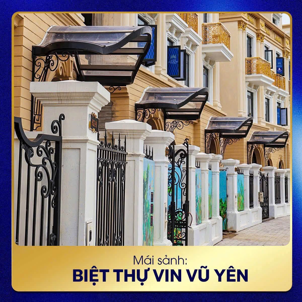 Mái nhựa polycarbonate cho biệt thự cao cấp tại Vin Vũ yên